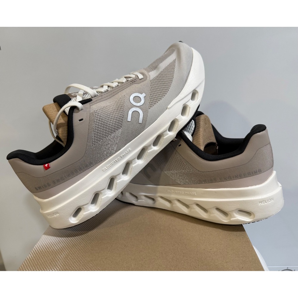 On Cloudsurfer Next Womens Running Shoes Fog Ivory Neutral 3WE10101188 Size 10